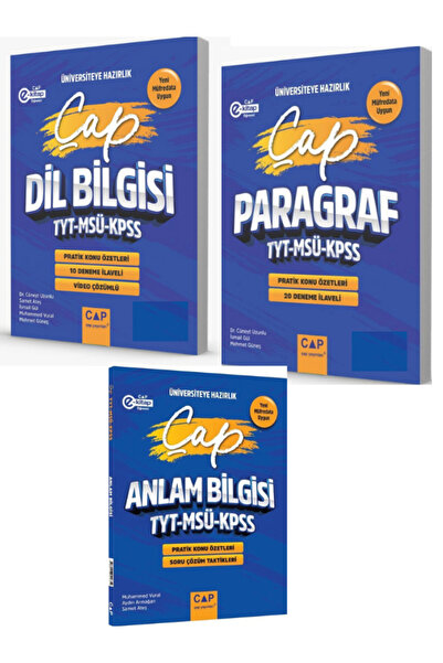 Çap Yayınları Çap KPSS TYT MSÜ Paragraf Dil Bilgisi ve anlam Bilgisi Pratik K...