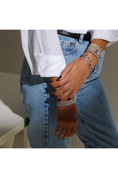 ElectraStore Set of 3 Gold Plated Tennis Bracelets