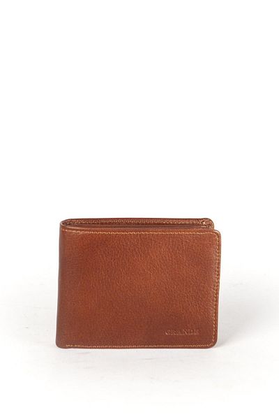 Grande Genuine Leather Men's Wallet Tan 1504