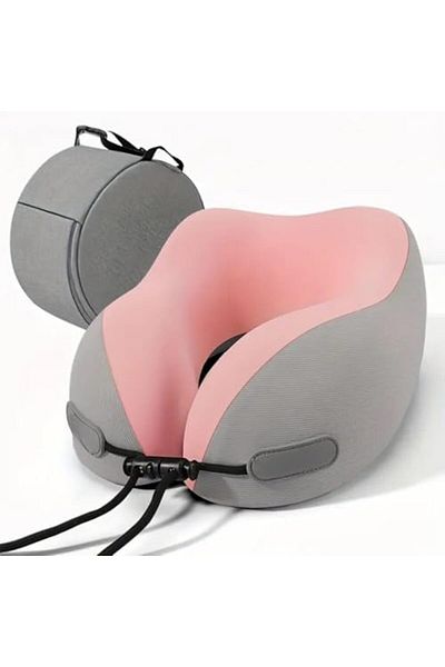 Generic Memory Foam Travel Neck Pillow, U-Shaped, Ergonomic Head Support, Anti-Tilt Design, Portable for Air