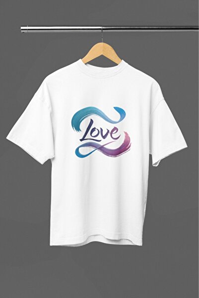 ArtYus TRIUC CU MÂNĂ SCURTĂ CU Gât rotund, IMPRIMAT LOVE TRANSFER, PENTRU BĂR...