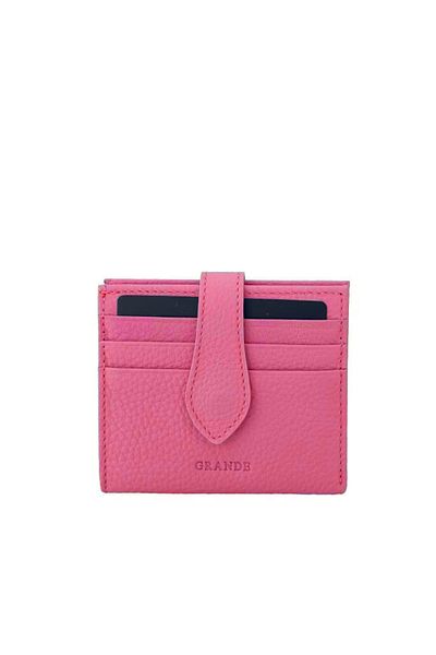 Grande Genuine Leather Card Holder Fuchsia 800