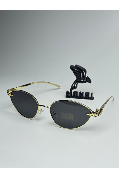 MONAL Jacarty Gold Sap Black Organic Uv400 Protected Sunglasses Cateye Frame ...