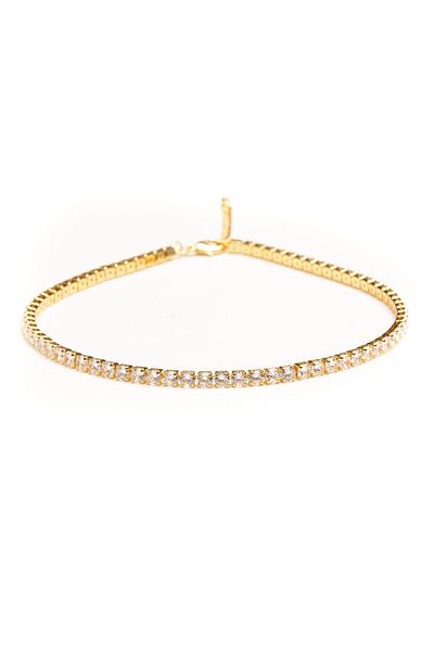 ElectraStore Gold Tennis Choker