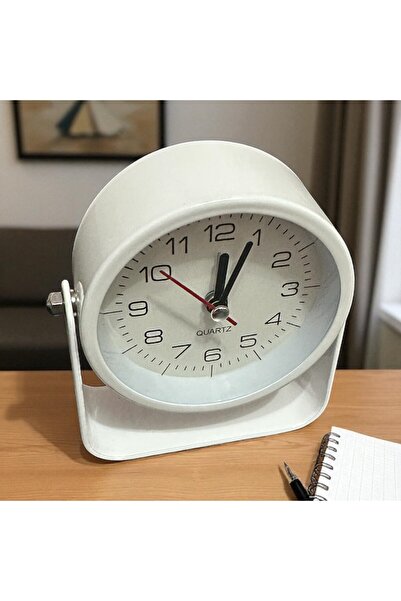 İthal Bebek Çocuk Odası Nostaljik Analog Çalar Saat Metal