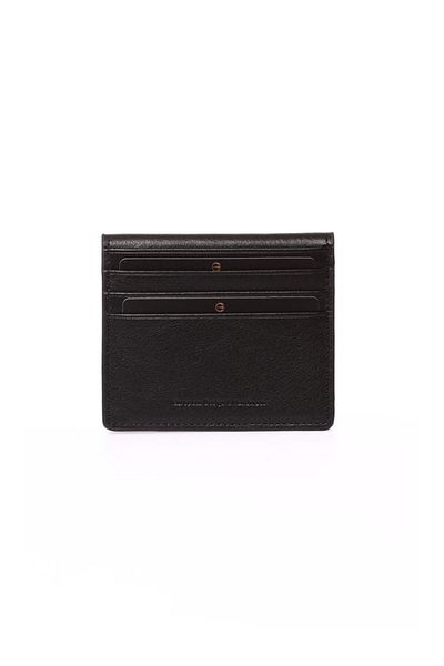Grande Genuine Leather Card Holder Wallet Black 762