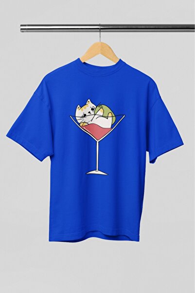 ArtYus TRIOCĂ CU MÂNĂ SCURTĂ CU GÂRĂ ROTUNDĂ IMPRIMATĂ TRANSFER pisică 10 PEN...