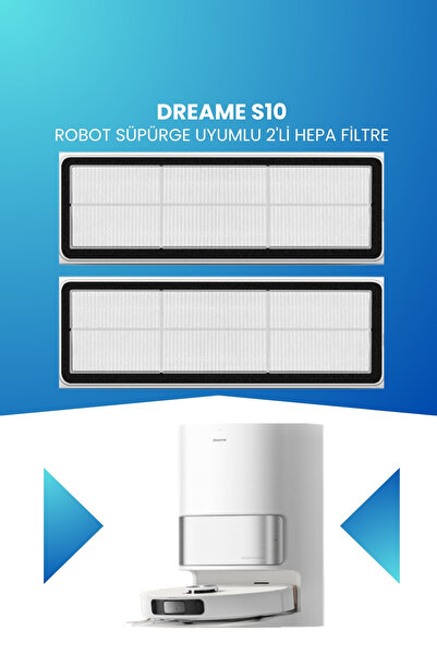 ELECTROLL Filtru Hepa din 2 bucăți compatibil cu aspiratorul robot Dreame S10