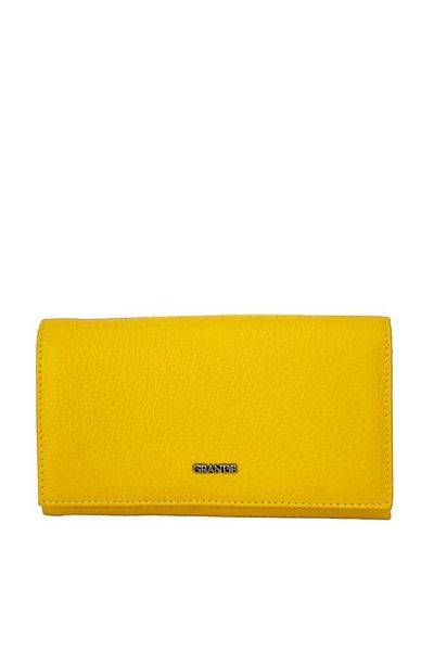 Grande Genuine Leather Women's Wallet Yellow 2604