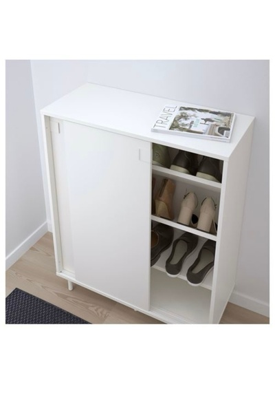 IKEA Mackapar ayakkabı dolabı beyaz 80x102cm