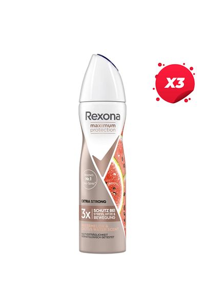 Rexona X3 - ANTIPERSPIRANT DEO MAXIMUM PROTECTION 150ML WATERMELON CACTUS