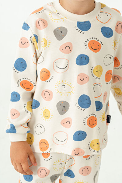 Modonoff Organik Pamuklu Alt-Üst Pijama Takımı 3-12 Yaş