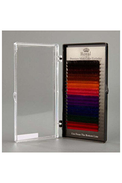Royal Beauty Premium ROYAL Mink Eyelash Extensions, C Curl, Thickness 0.25 mm, Mix Length, 20 Rows