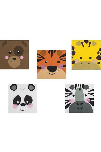 party mix Safari Plate Cup Napkin |   Children's Birthday Animal Figured Table Ornaments |   Safari Party Set