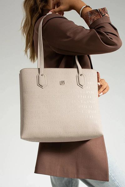 Just Polo Women's Large Size 2 Compartment Handbag Large Tote Bag P344028Mh
