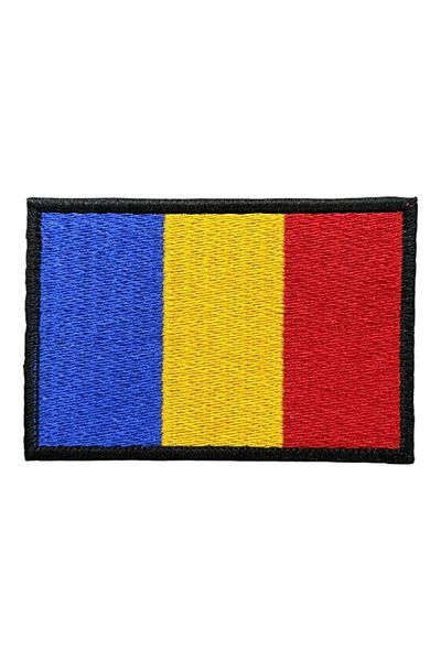 Ex Patch Patch broderie steagul Rumâniei - 8x5 cm