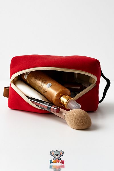 KidHug Makeup Bag Women's Large Travel Organizer Bag – Portable Cosmetic Bag