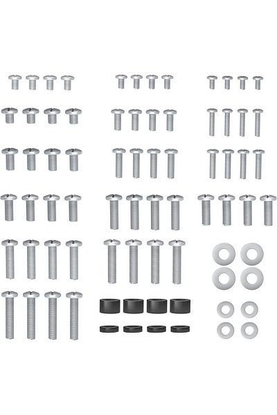 BONTEC Bontec universal VESA screws for TV/monitor mounts, 72 pcs, silver