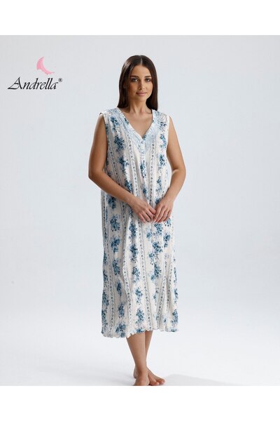 Andrella Kadın Yazlık Elbise Ve Gecelik Elbise – Battal Serin Tutan Doğal Bambu Kumaş, Büyük Beden Seçenekli