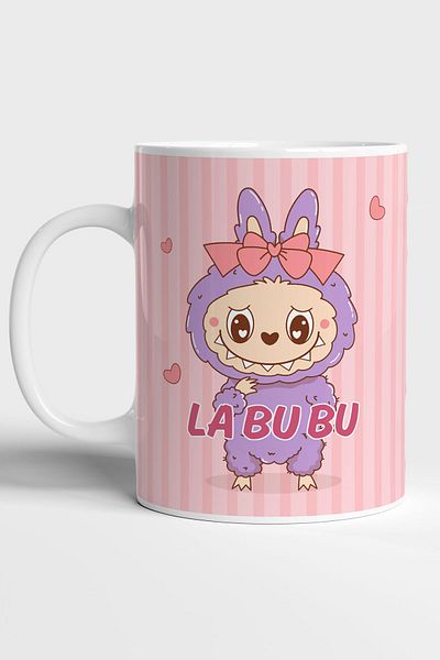 GRN TASARIM Personalizable Labubu Printed Gift Mug
