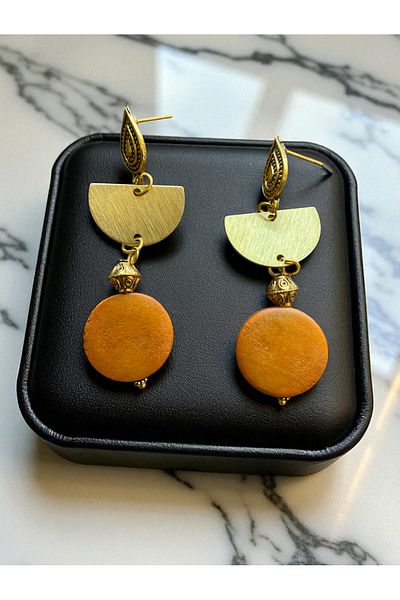dela otantik Handmade Authentic Dangle Big Earrings - Etntik Bohemian Vintage Gold Color Bijoux Jewelry - Jewelry