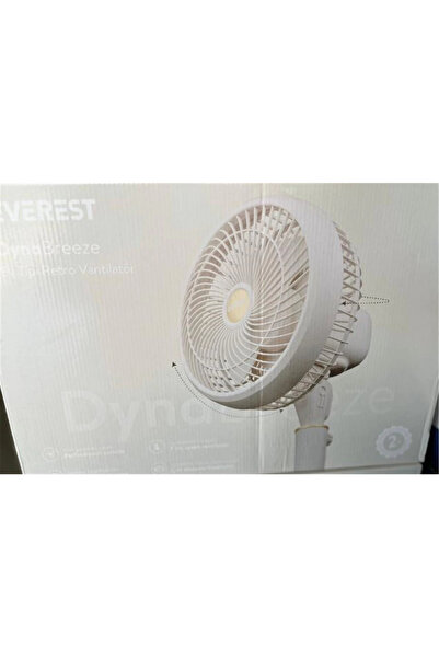 Everest Fan12 DynaBreeze Krem-Gold 9" 70W 3 Hız Kademeli 2000RPM Çift