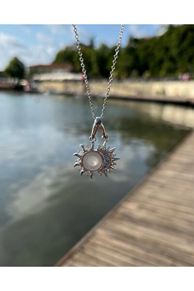 DESİGN Ay ve Güneş Charm Kolye