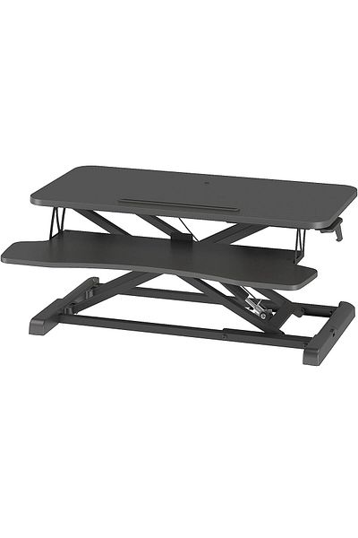 BONTEC Laptop workstation, Bontec, 80x40x50cm, adjustable, keyboard support, 15 kg max, metal, black