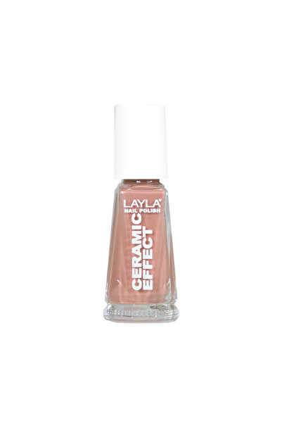 Layla Cosmetics Nail Polish Ceramic Effect N.20 Mocha - Lac de Unghii Clasic