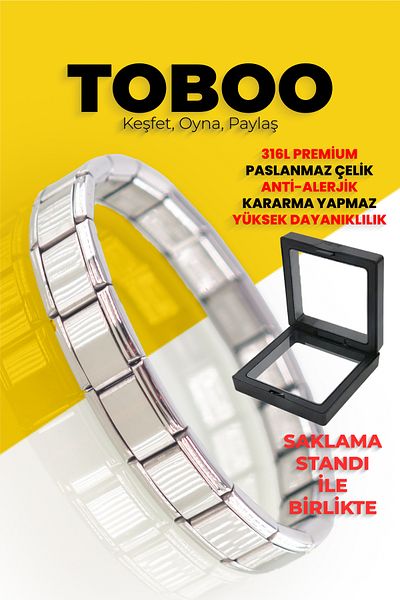 shop Italian Bracelet with Charm with Protection Stand 316L Premium Stainless Steel Anti-Allergic