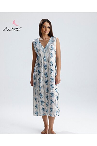 Andrella Kadın Yazlık Elbise Ve Gecelik Elbise – Battal Serin Tutan Doğal Bambu Kumaş, Büyük Beden Seçenekli