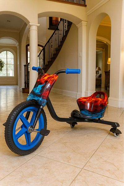 MASA 3-Wheel Drifting Trike for Kids – Heavy Duty with Flashing Rear Wheels, 60kg Load
