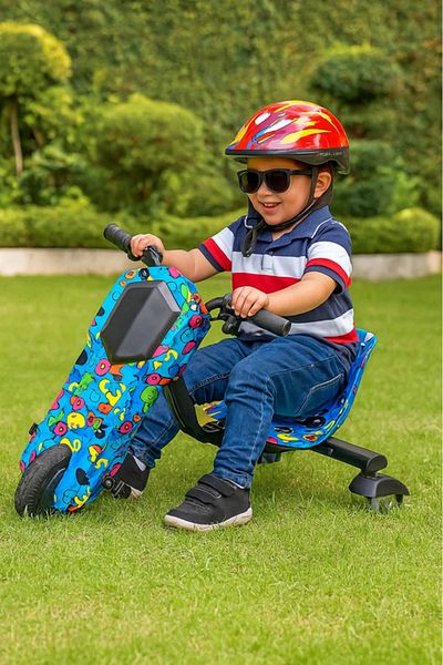 MASA Mini 36V Electric Drift Scooter for Kids – 15km/h, 3-Speed, with Helmet & Pads