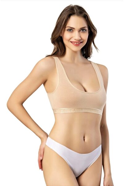 AV ANZAV 1574 Kalın Askılı Pedli Büstiyer (Yarım Atlet)