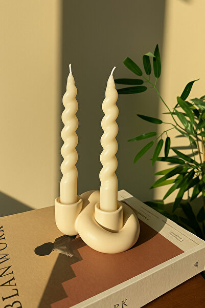 Luthien İki Oluklu Düğüm Şamdan & Mumluk