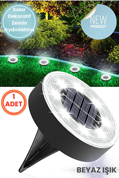 Technojet 8 LED’li Solar Bahçe Lambası | 1 Adet | Su Geçirmez | Otomatik Sens...