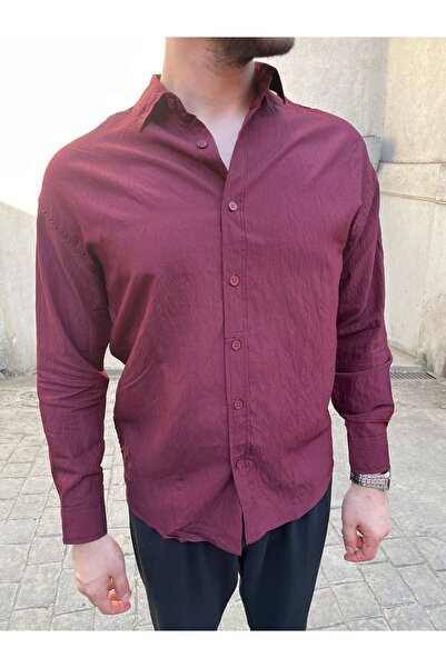 Solvia Officiall Cămașă pentru bărbați din in aerobin texturat Cămașă Old Money