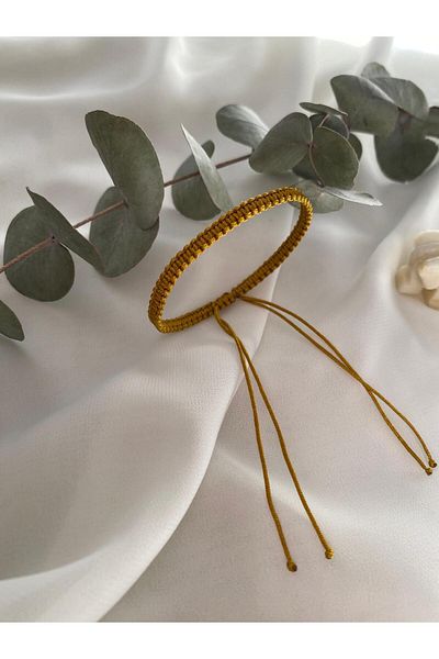 sabiha aksesuar Macrame Braid String Bracelet,Water Resistant, Adjustable Hand Made Unisex Bracelet