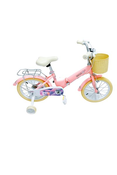 MASA Kids Bicycle with Basket – 12 Inch Pink Bike with Training Wheels for Girls