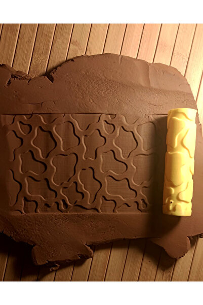 Enbceramic 10 CM SERAMİK & POLİMER KİL DESEN OKLAVASI DOKU MERDANESİ