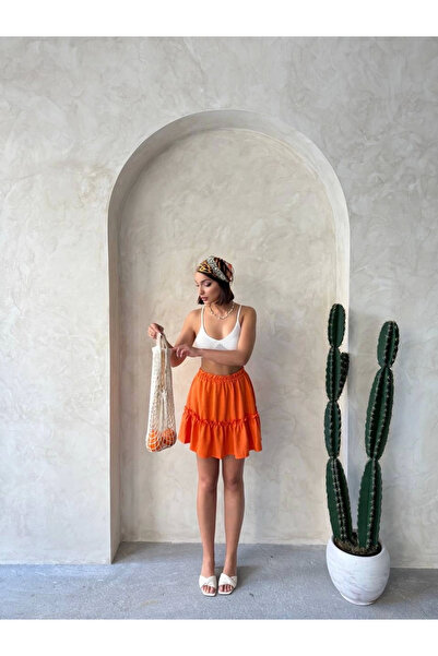 İntive Lingerie Gypsy Linen Skirt Orange S24808