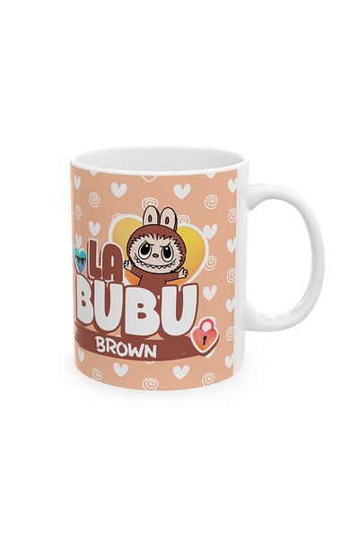 3D Brothers Labubu Mug – Whimsical Character Art | Ceramic 325 ml