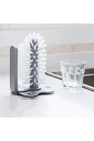 PRATİKOBA Bfs Practical Easy Functional Hand Dishwashing Brush with Suction Cup