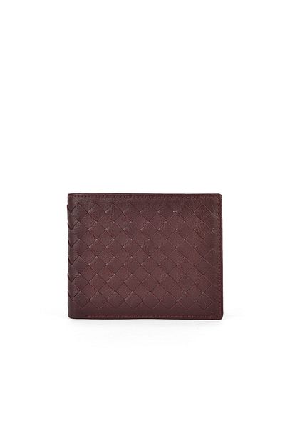 Ziya , Men's Genuine Leather Wallet 1539852Z07 Claret Red
