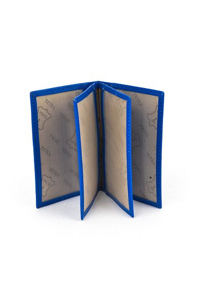 Ziya , Suport card unisex din piele naturală 1539852Z03 Saks Blue