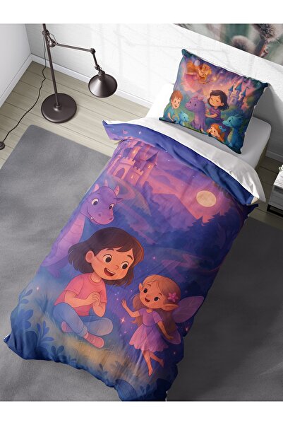 FAVOLLİ Masal Perisi Single High Quality Duvet Cover Set