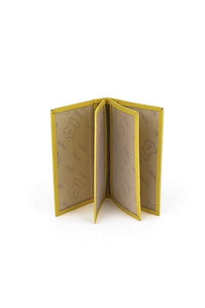 Ziya , Unisex Genuine Leather Card Holder 1539852Z03 Yellow