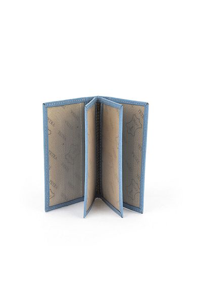 Ziya , Suport pentru carduri unisex din piele naturală 1539852Z03 Albastru