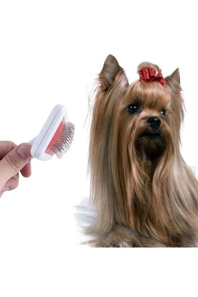 PRATİKOBA Bfs Stainless Pet Cat Dog Hair Dredging Collection Brush Easy to Clean Grooming Tool