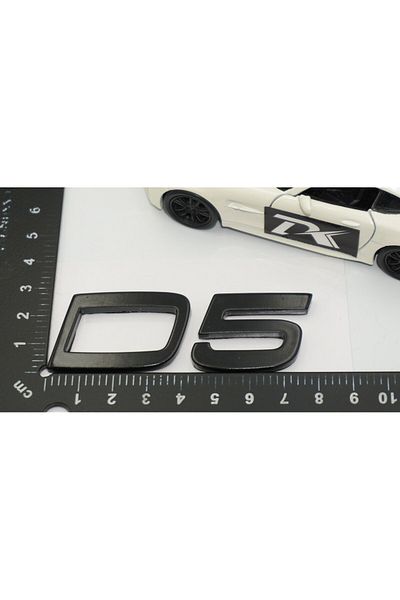 DK Tuning D5 C-S-V-XC Logo-ul de scris pentru portbagaj negru compatibil cu Volvo